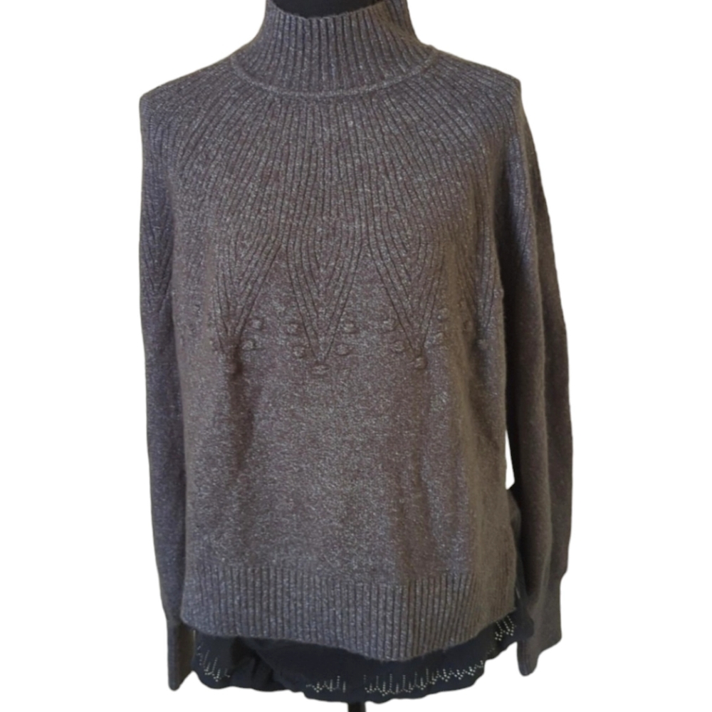 NWT 99 Jane Street Black tinsel Star Sweater Sz Medium